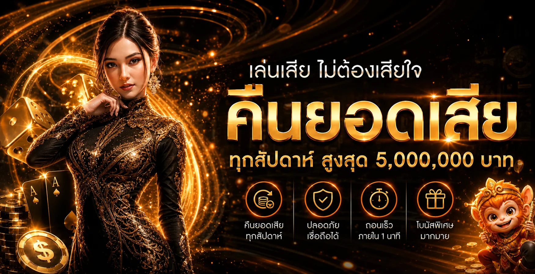 คืนยอดเสียและการกำหนดงบบน HUAYVIP8998